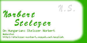 norbert stelczer business card